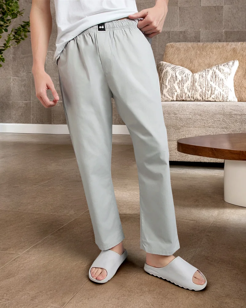 bewakoof Men's Grey Pyjamas